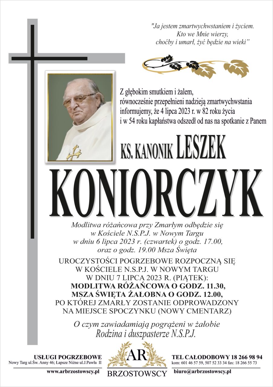 ks. kanonik Leszek Koniorczyk