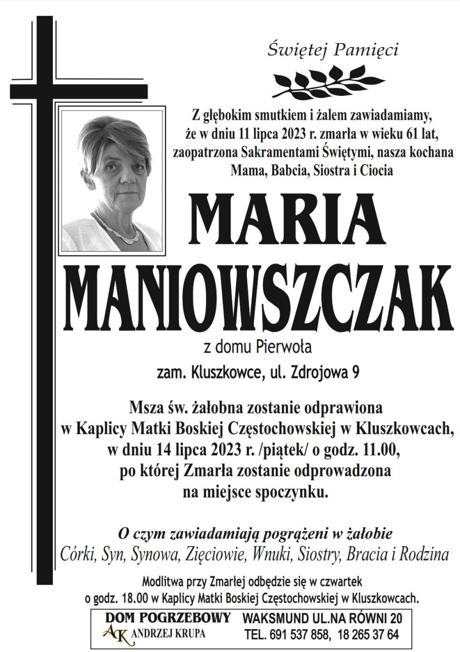 Maria Maniowszczak