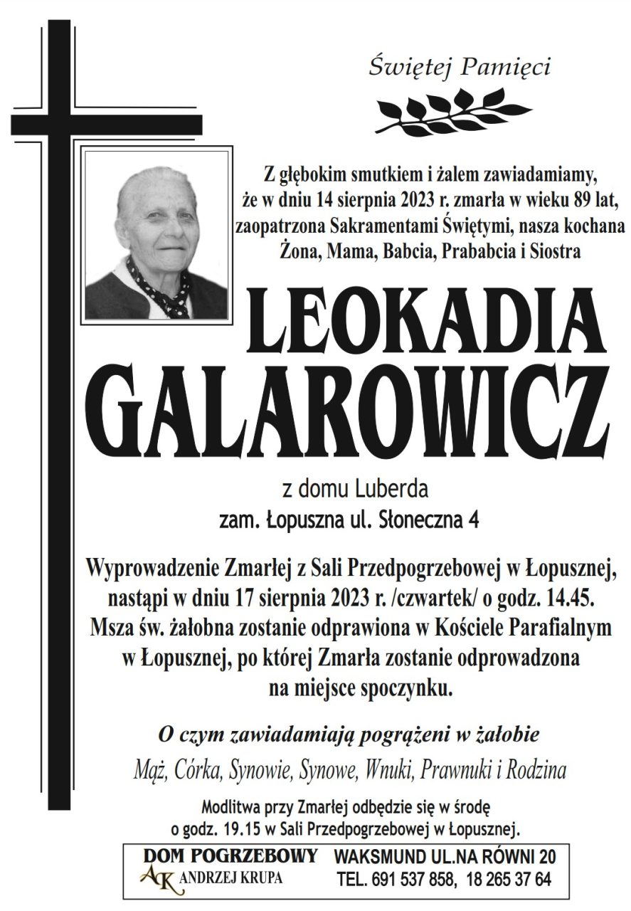 Leokadia Galarowicz