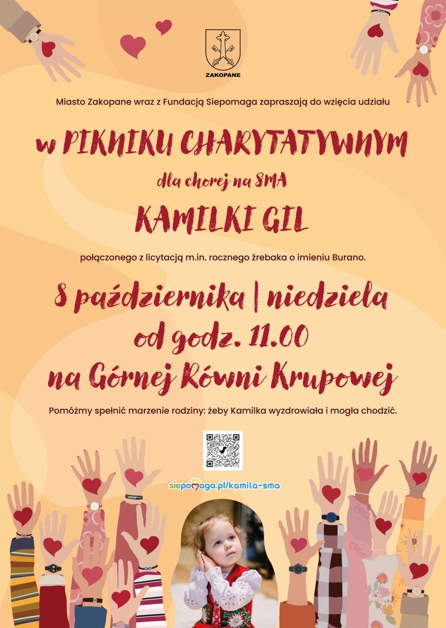 Piknik Charytatywny dla chorej na SMA Kamilki Gil w Zakopanem