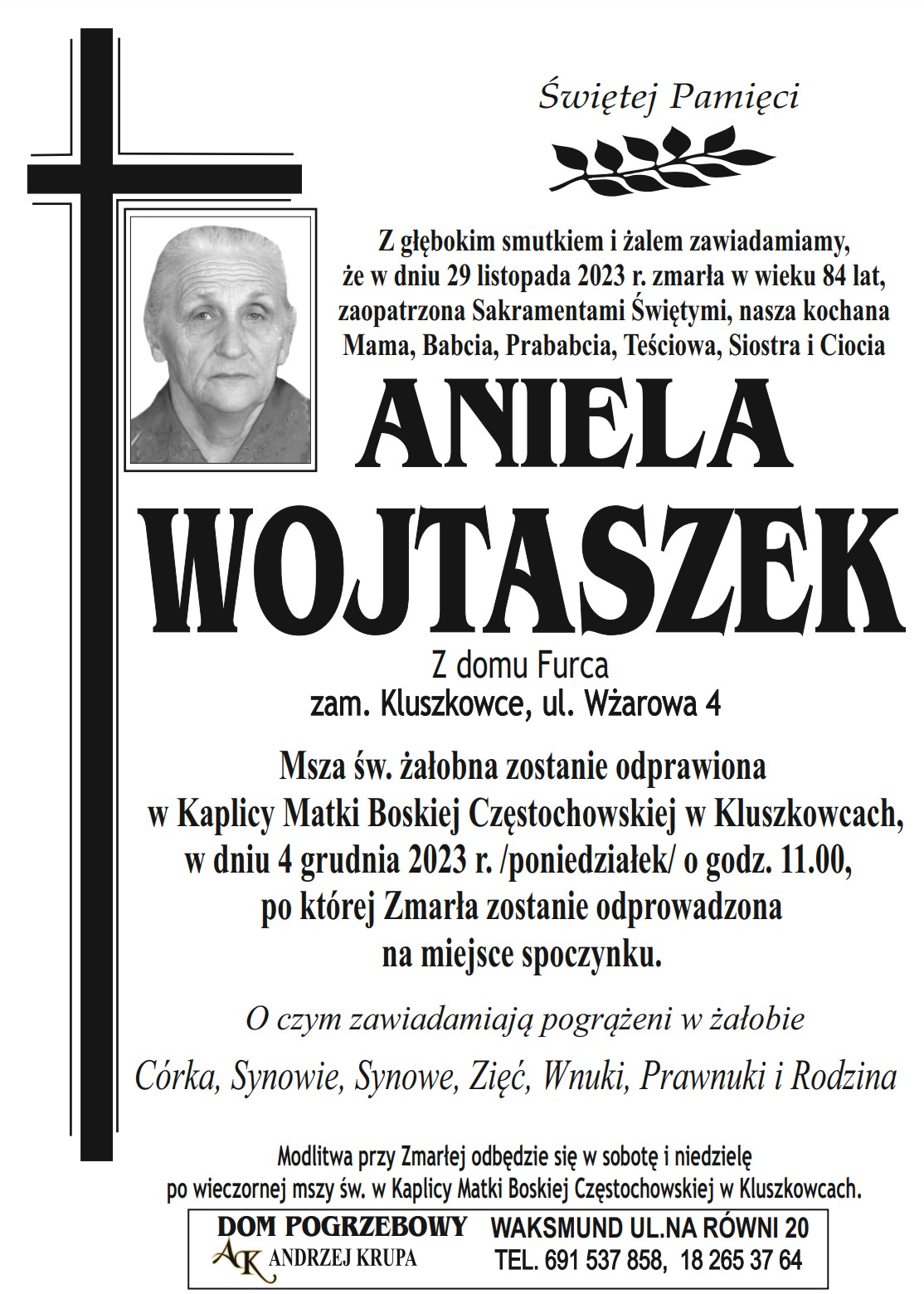 Aniela Wojtaszek