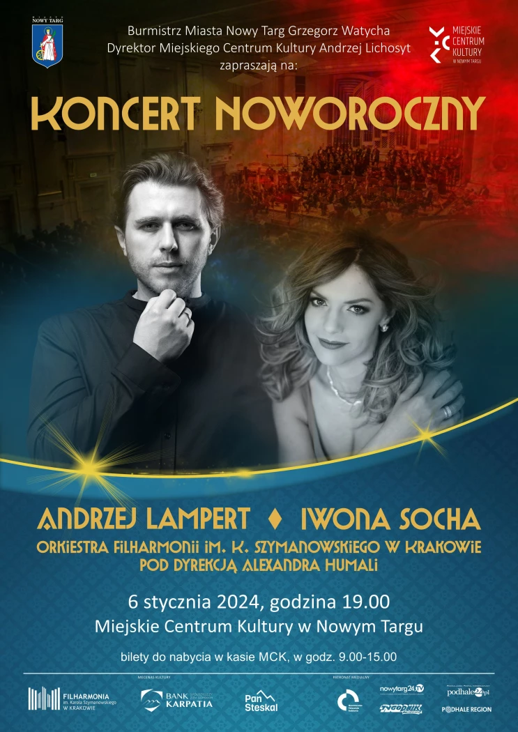 Koncert Noworoczny w Miejskim Centrum Kultury w Nowym Targu