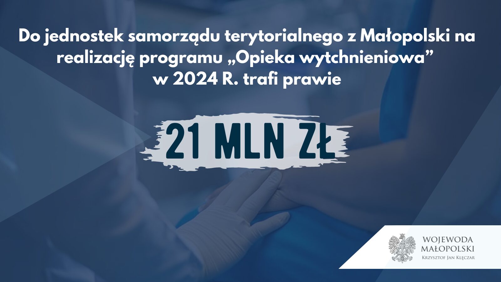 Niosąc Wsparcie. Prawie 21 mln zł dla Małopolski na realizację 