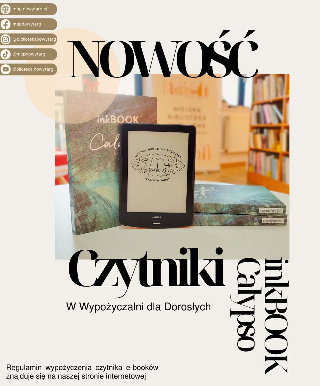 Czytniki e-booków dostępne w nowotarskiej bibliotece