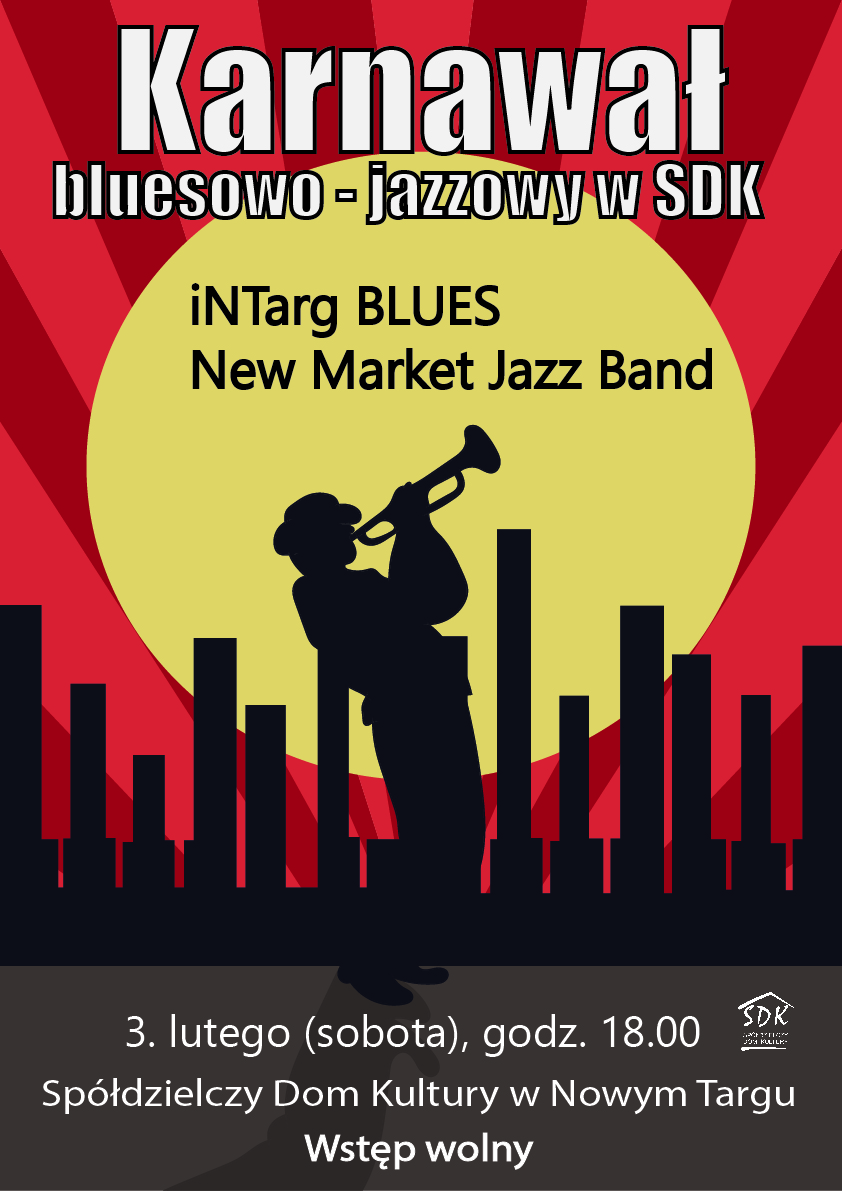 3 lutego. Karnawał bluesowo-jazzowy w SDK - iNTarg BLUES i New Market Jazz Band