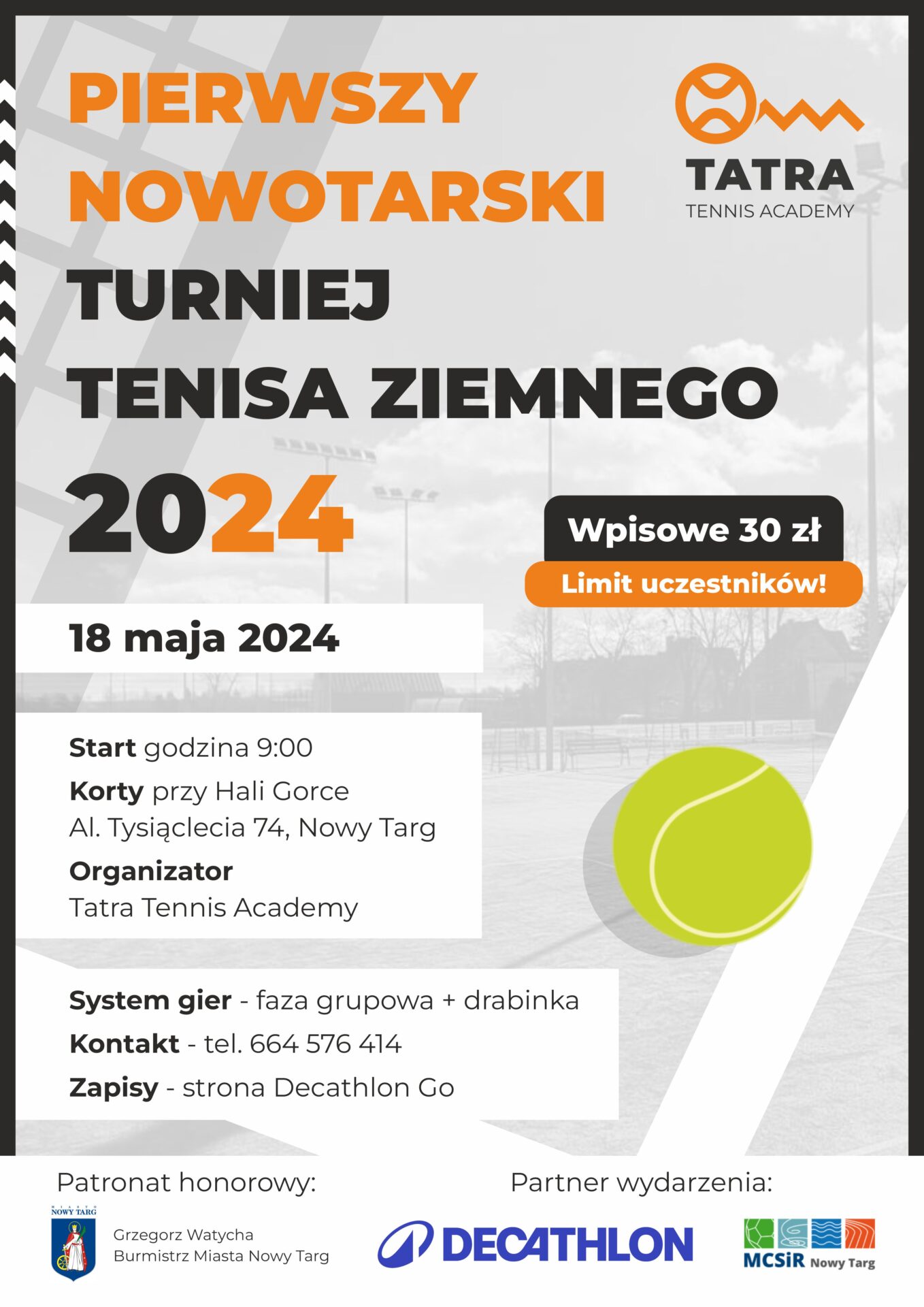 Pierwszy Nowotarski Turniej Tenisa Ziemnego