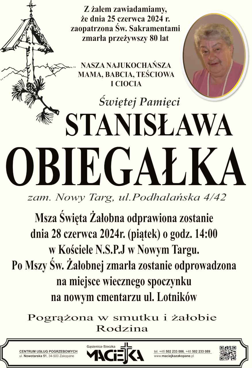 Stanisława Obiegałka