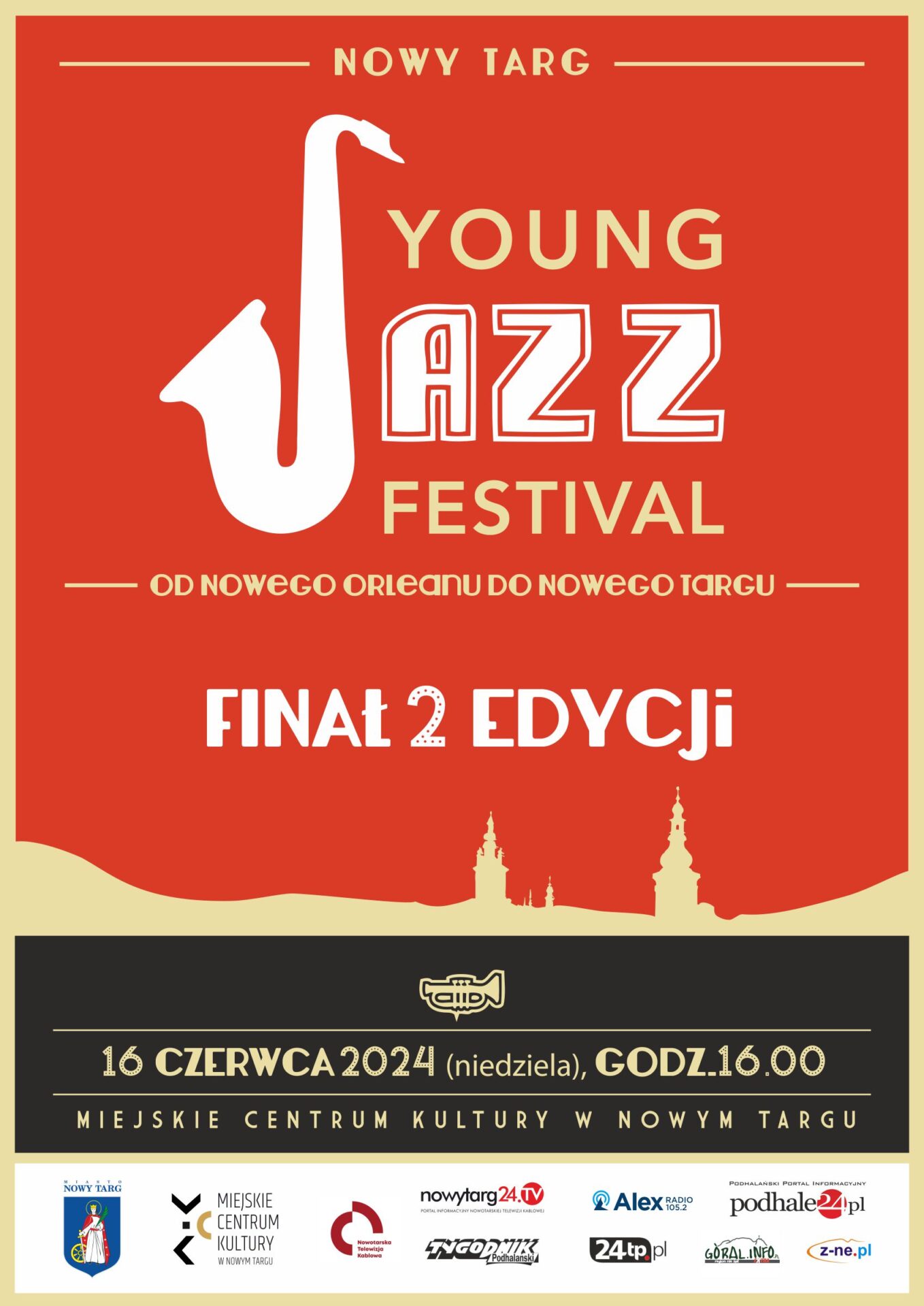 Finał 2 edycji Festiwalu „Young Jazz Festival: Od Nowego Orleanu do Nowego Targu” już w niedzielę