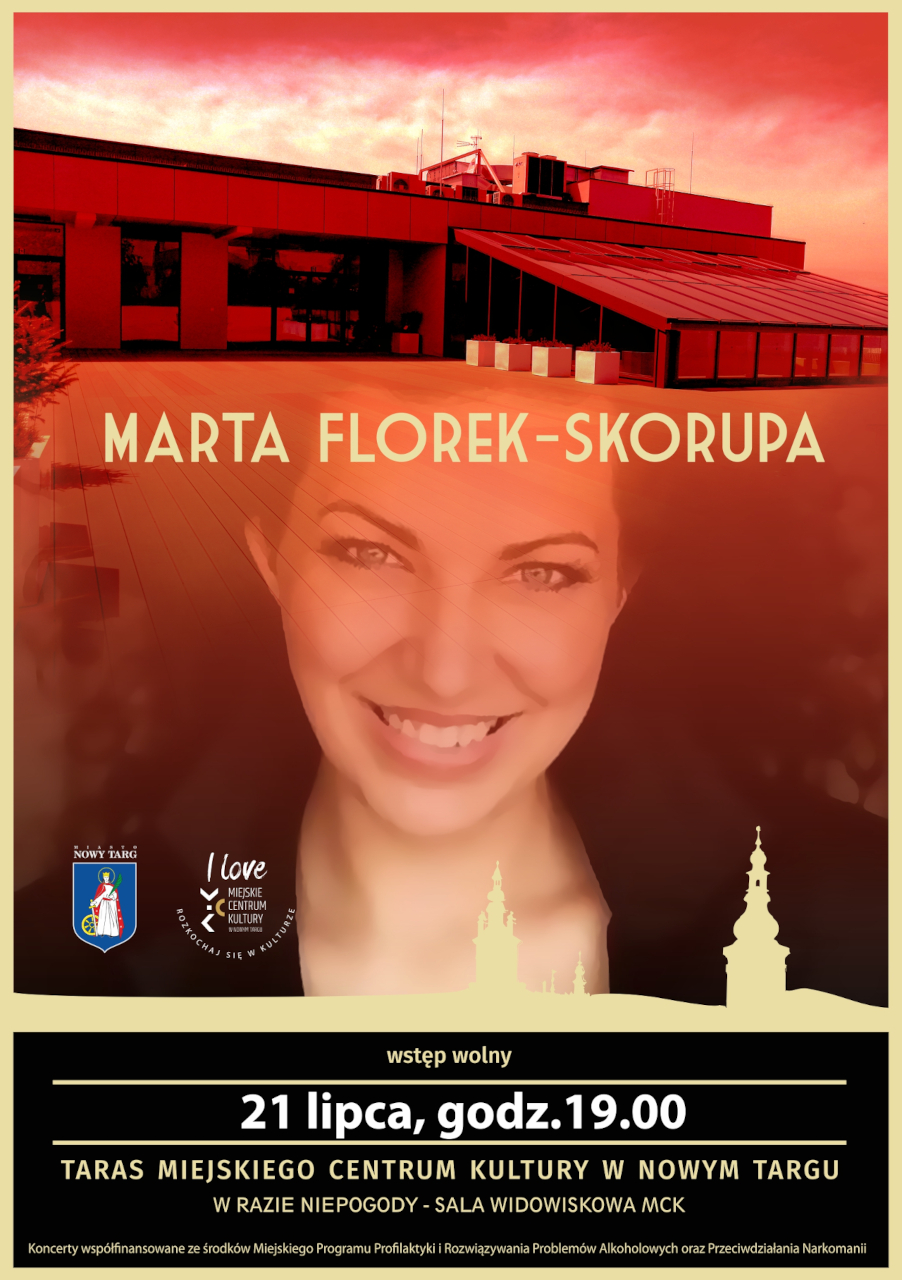 Marta Florek-Skorupa zaśpiewa na tarasie MCK Nowy Targ