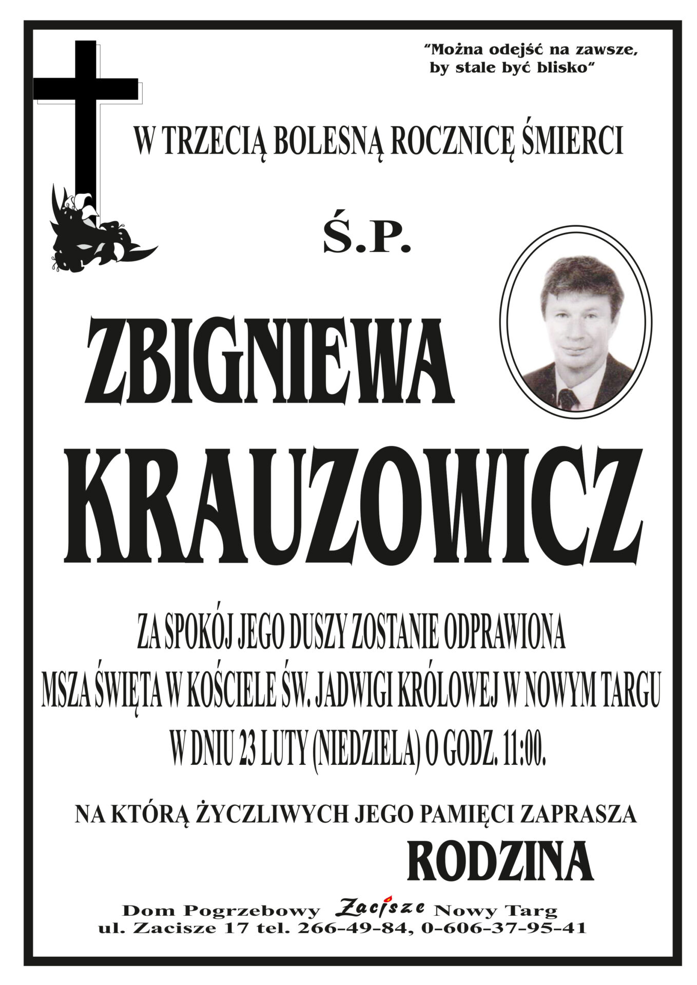 Zbigniew Krauzowicz rocznicowa