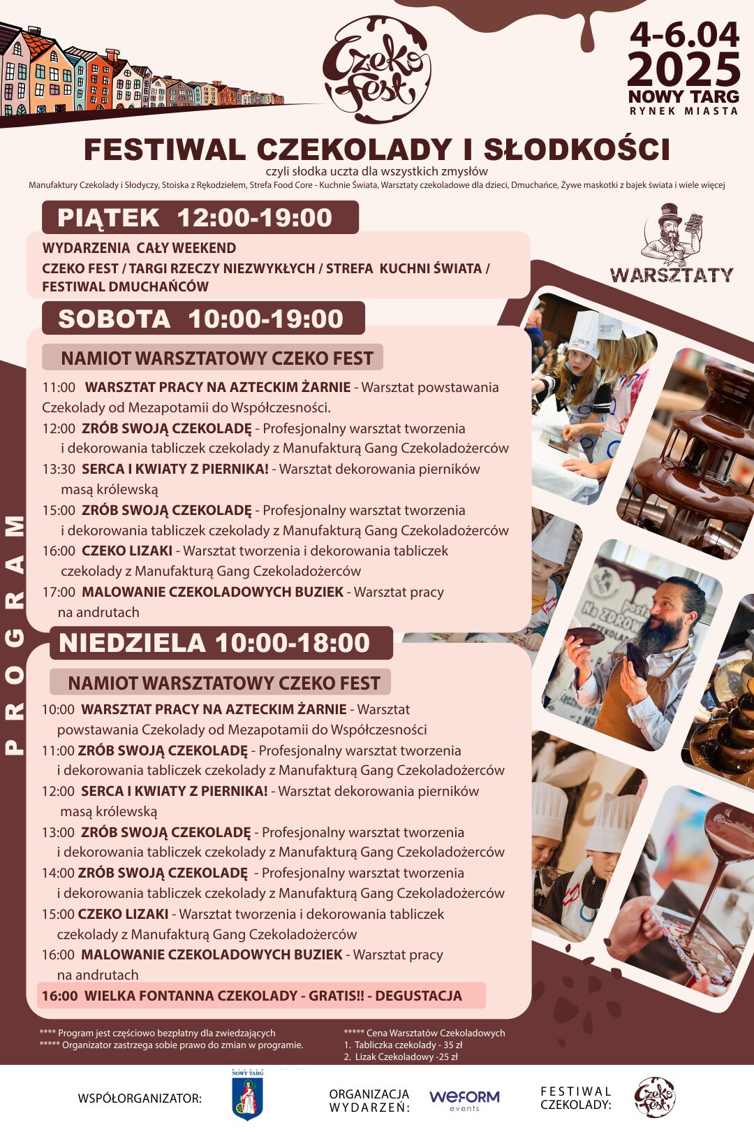 Festiwal Czekolady i Słodkości – ponownie w Nowym Targu