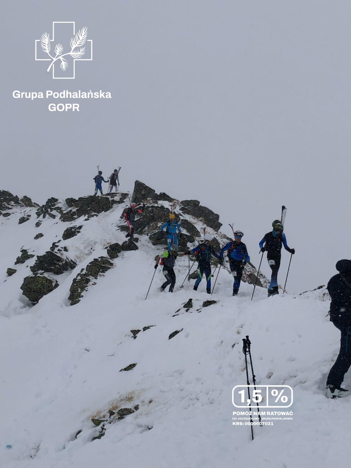 Reprezentacja GOPR na wymagających zawodach skialpinistycznych