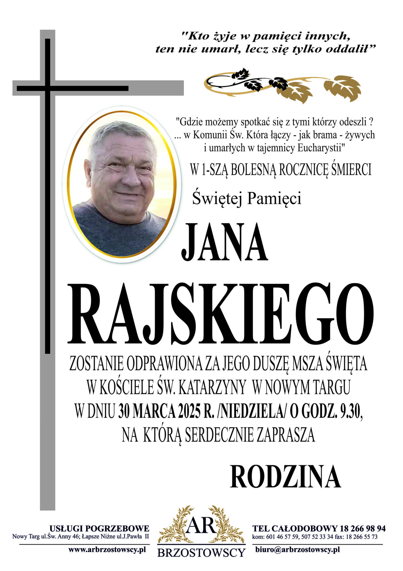 Jan Rajski - rocznicowa