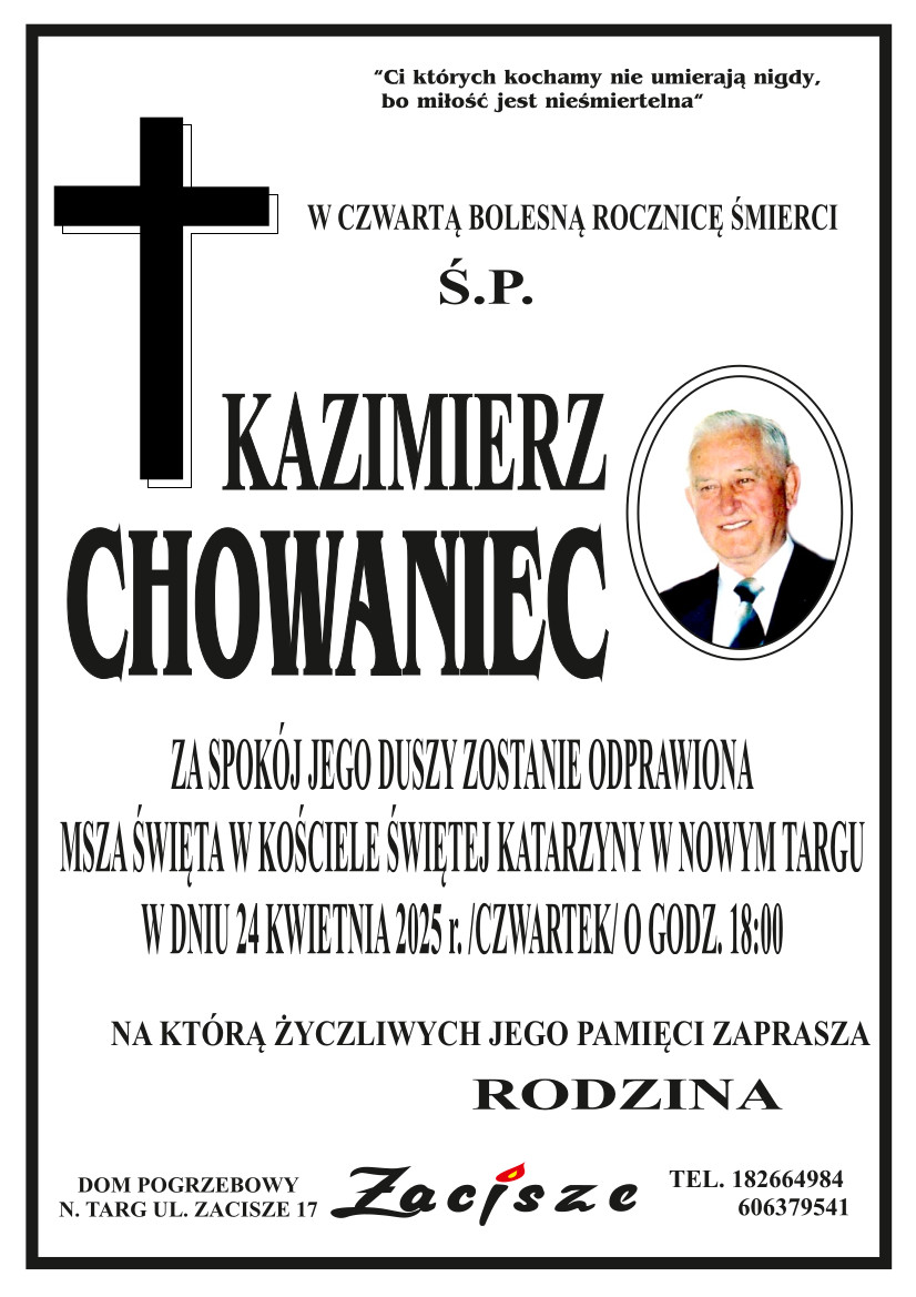 Kazimierz Chowaniec (rocznicowa)