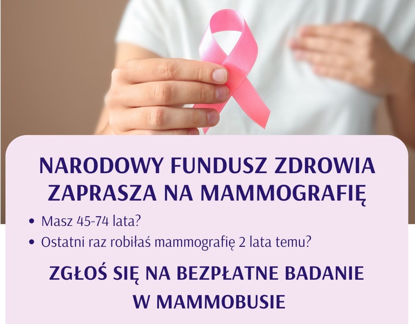 Mammobus znów w powiecie nowotarskim. NFZ zachęca kobiety do bezpłatnych badań