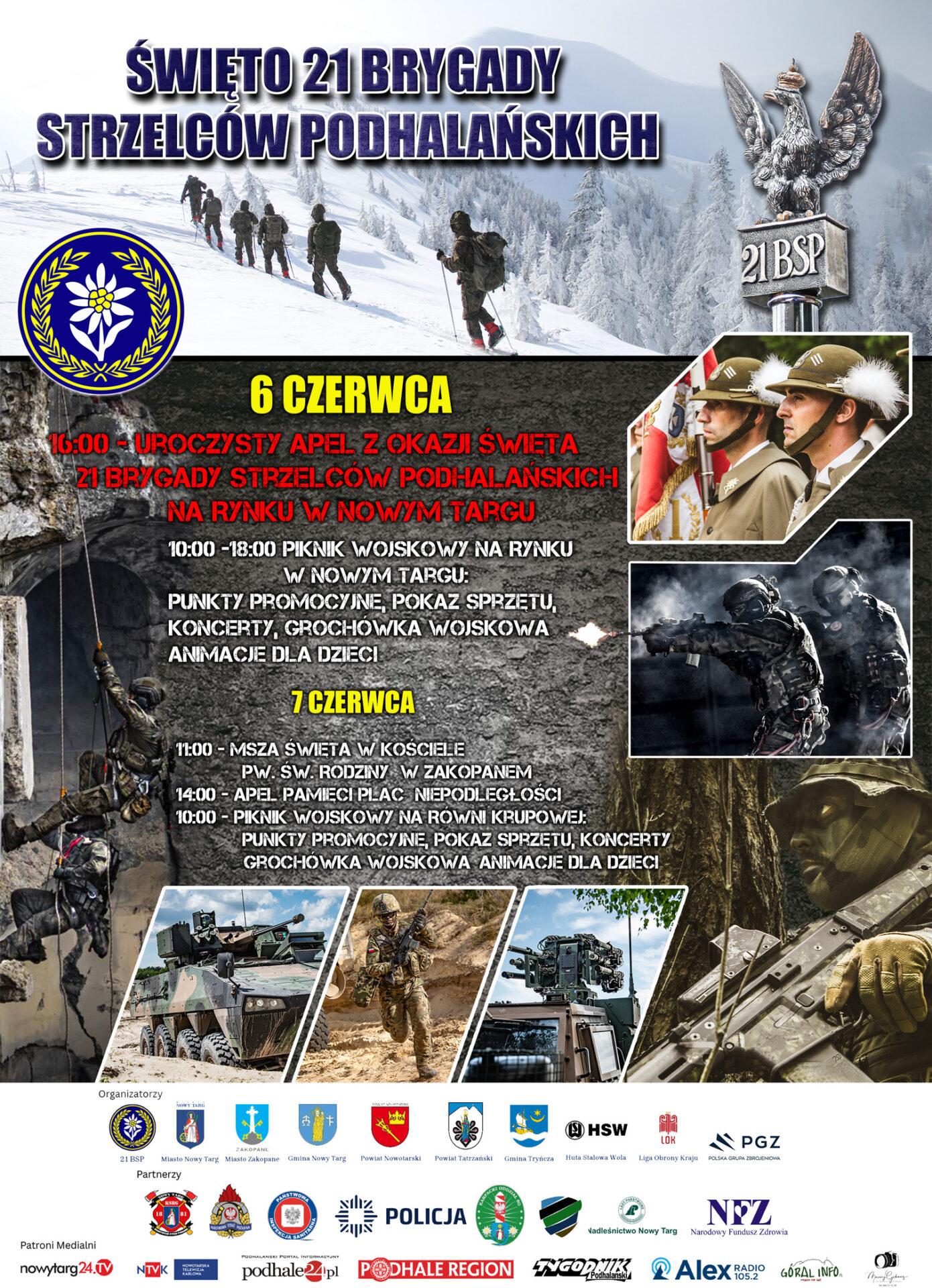 Uroczysty Apel oraz defilada z okazji Święta 21 Brygady Strzelców Podhalańskich