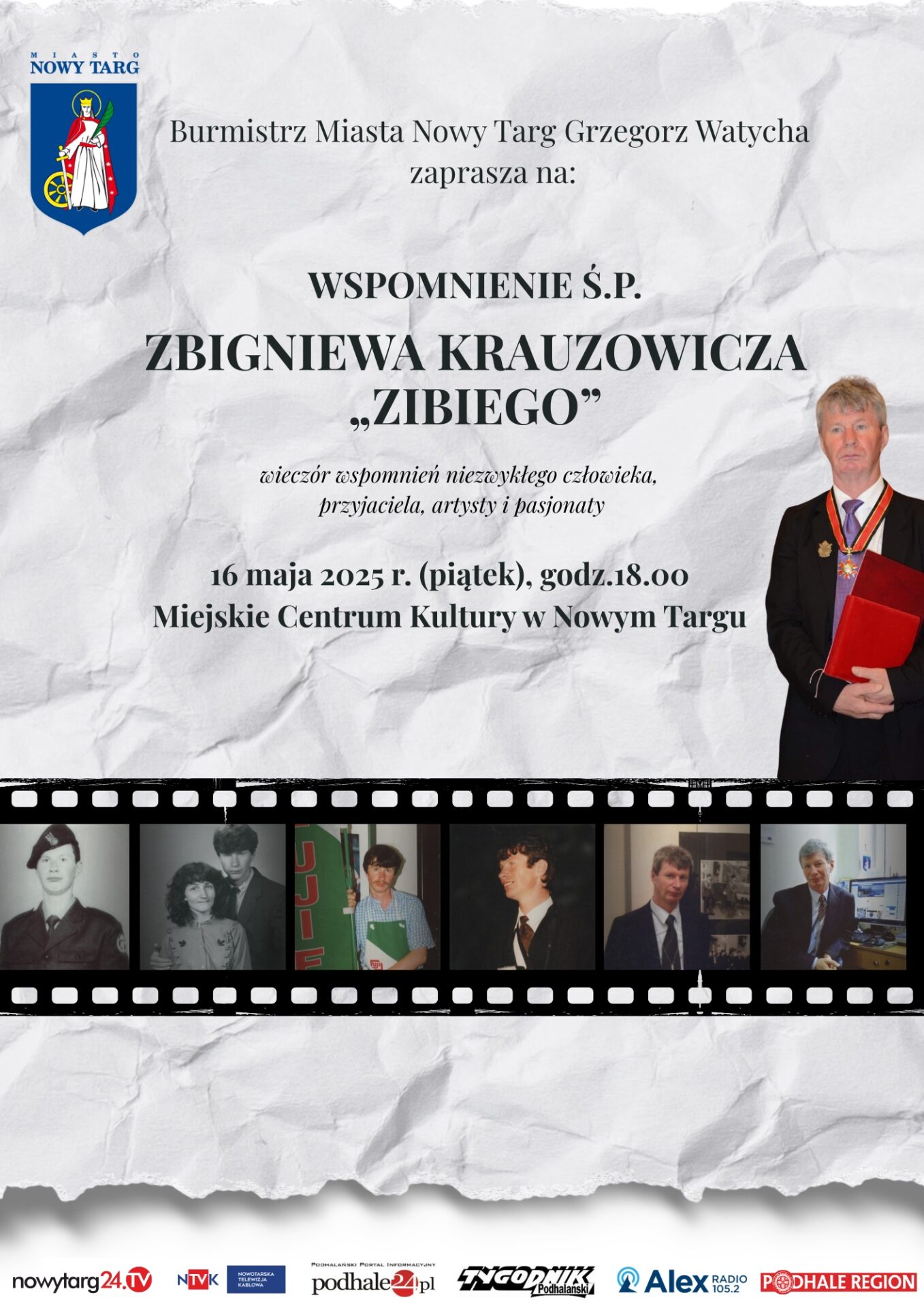 Wieczór wspomnień Zbigniewa Krauzowicza „Zibiego”