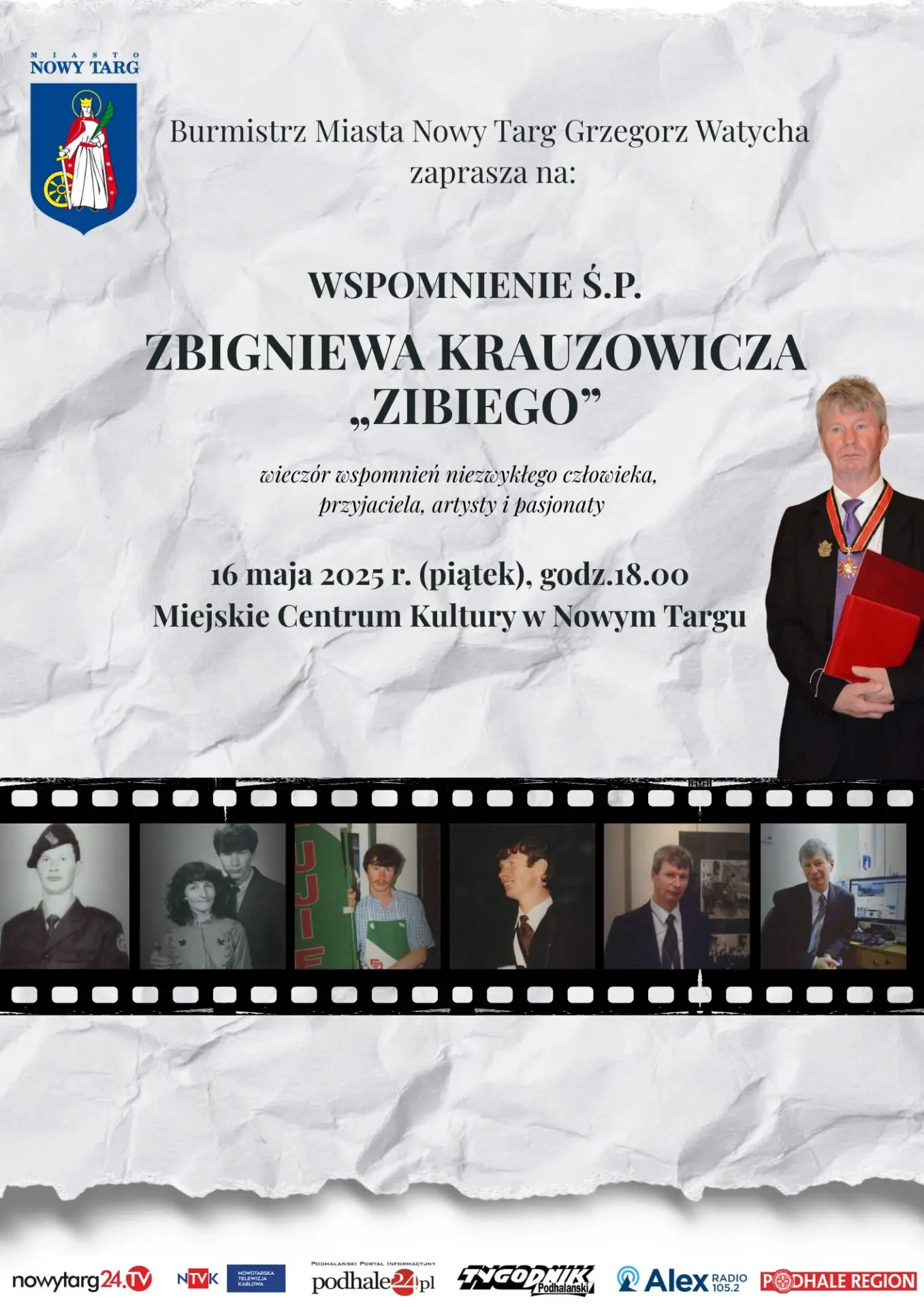 Wieczór wspomnień Zbigniewa Krauzowicza „Zibiego”
