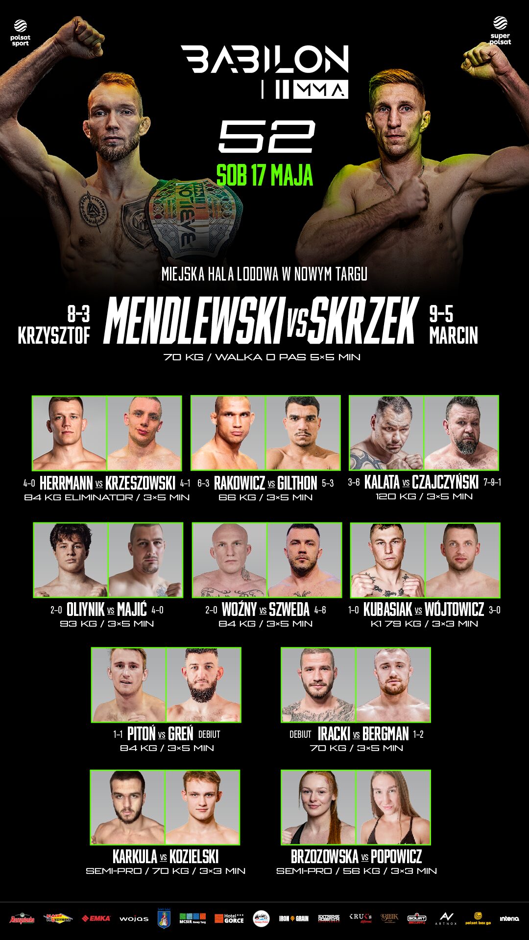 Babilon MMA 52. Marcin Skrzek