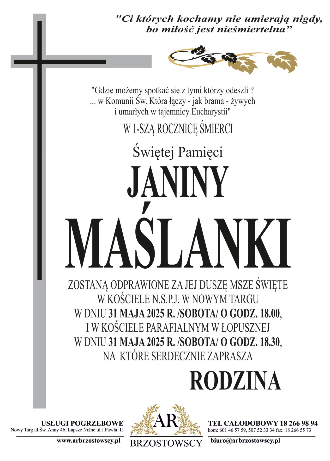 Janina Maślanka (rocznicowa)