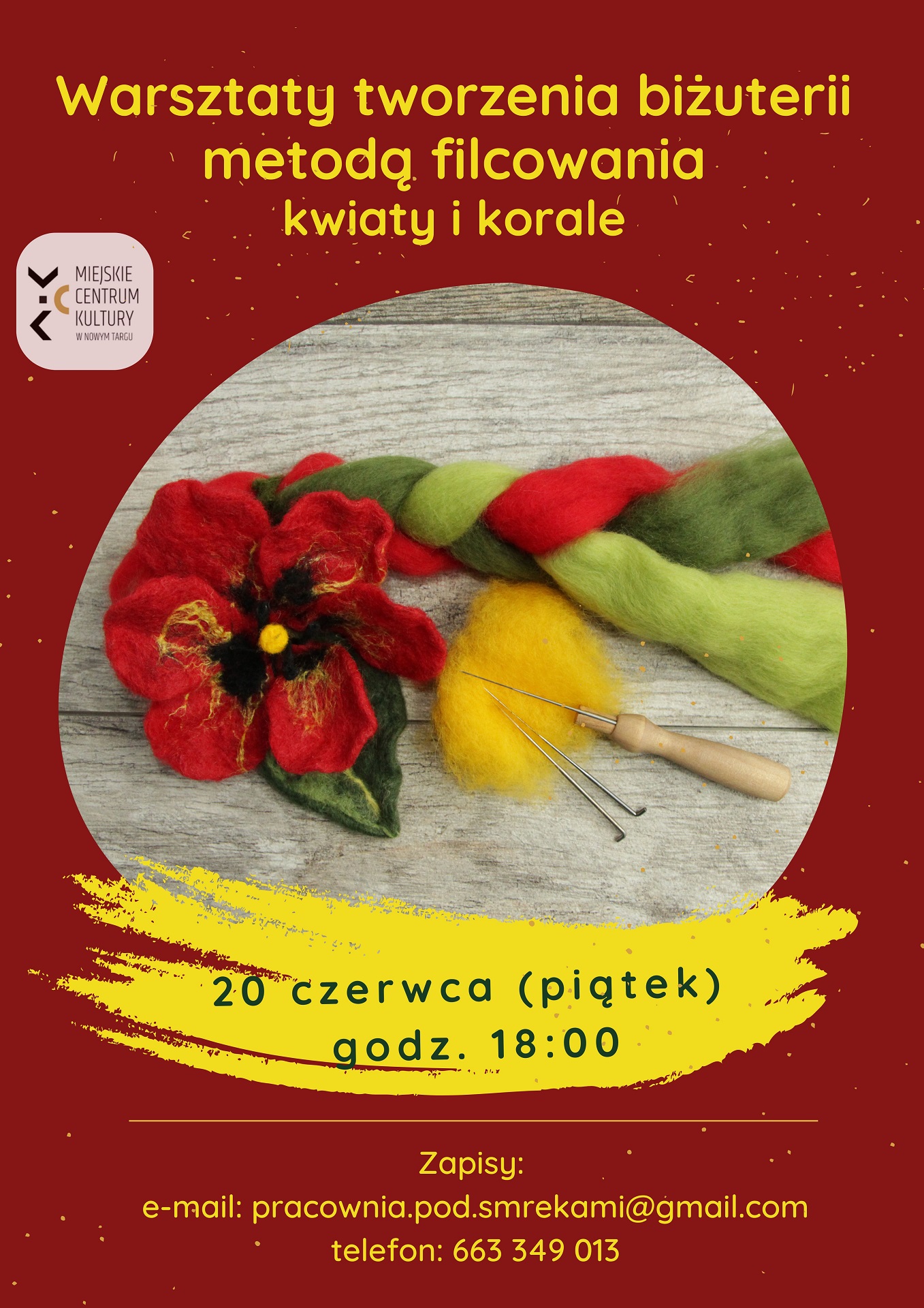 Biżuteria z filcu w Kulturalnej Strefie Kobiet