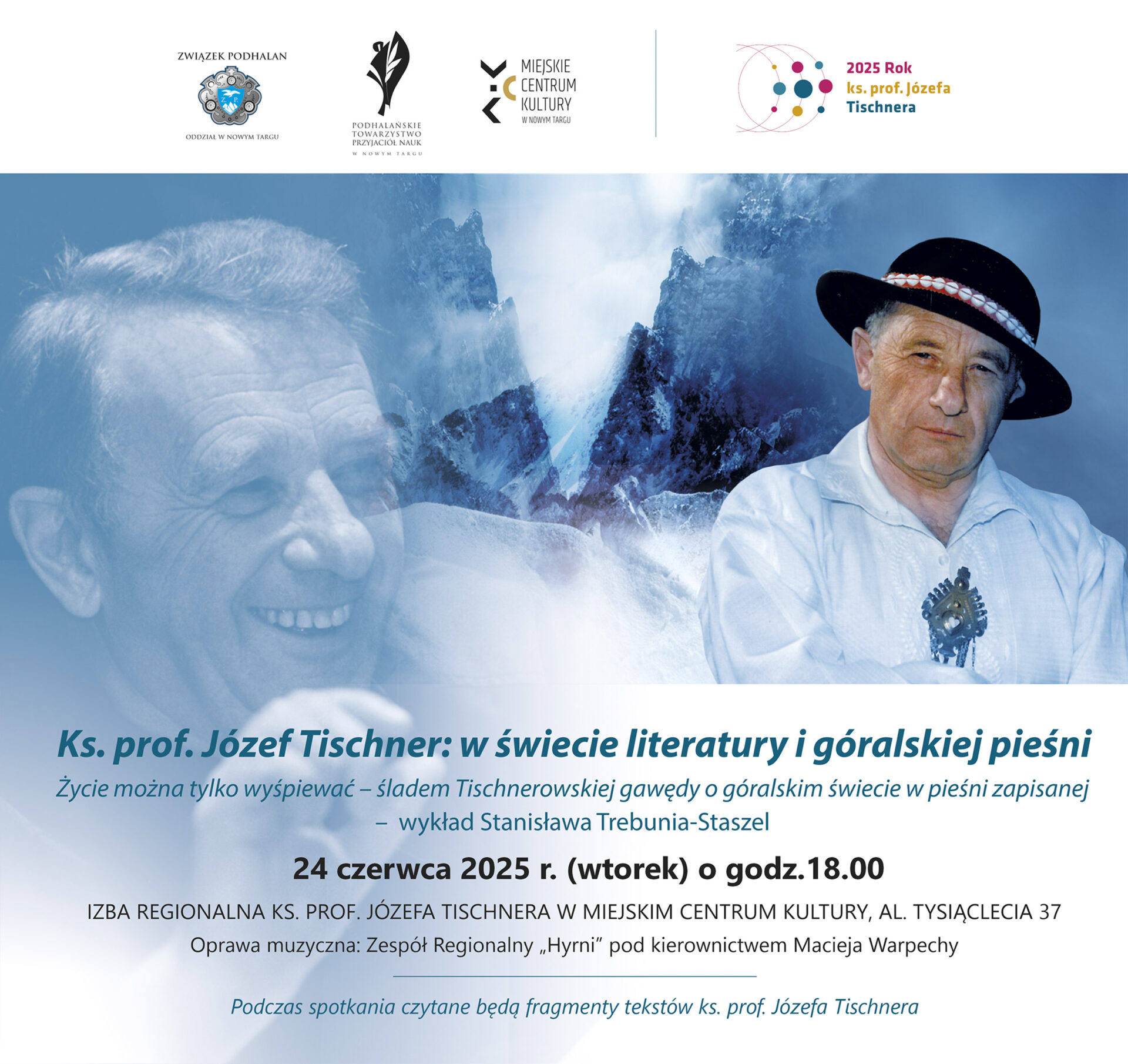 Ks. Prof. Józef Tischner w śpiewie i literaturze