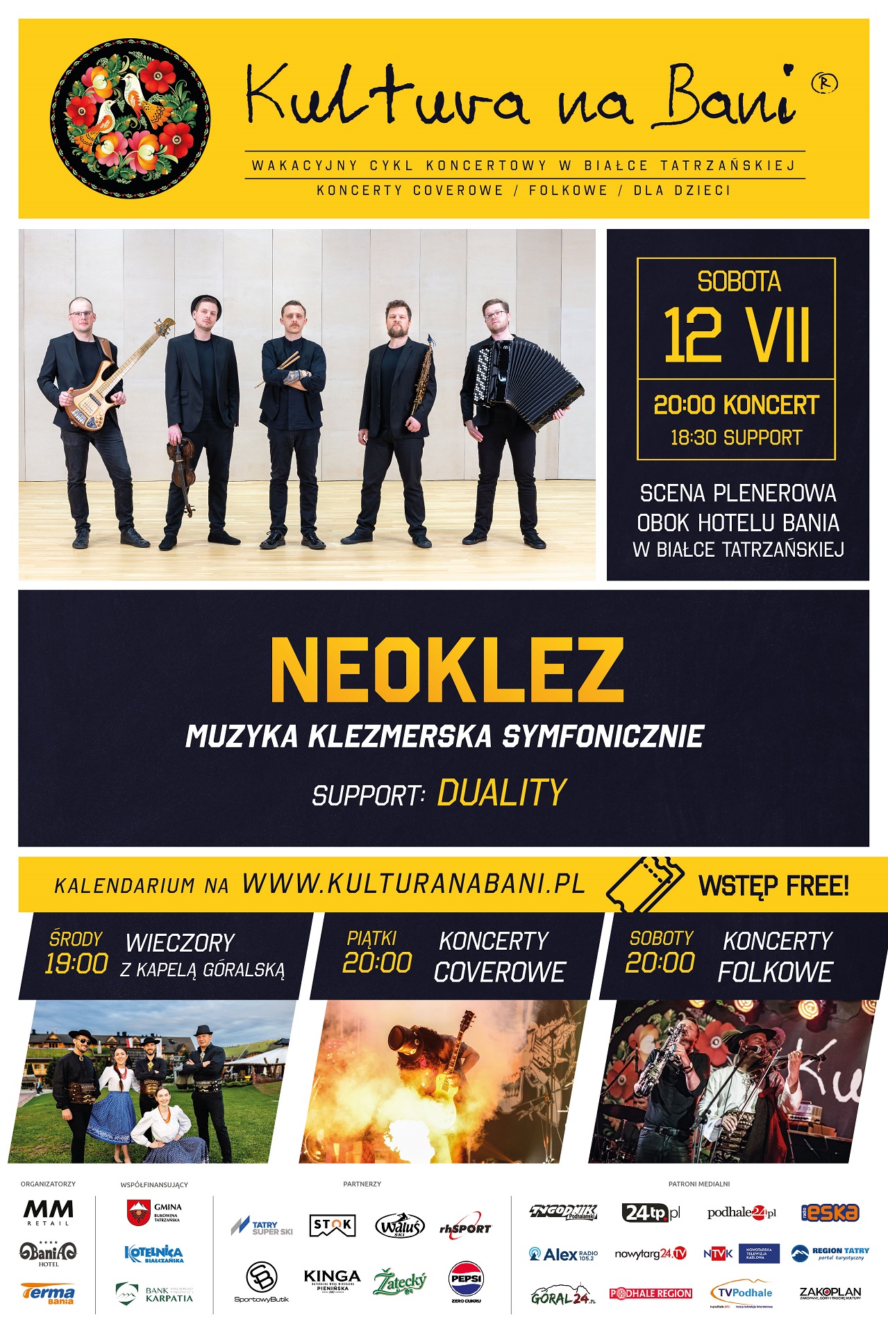 Koncert grup Neoklez i Duality w ramach kultury na Bani