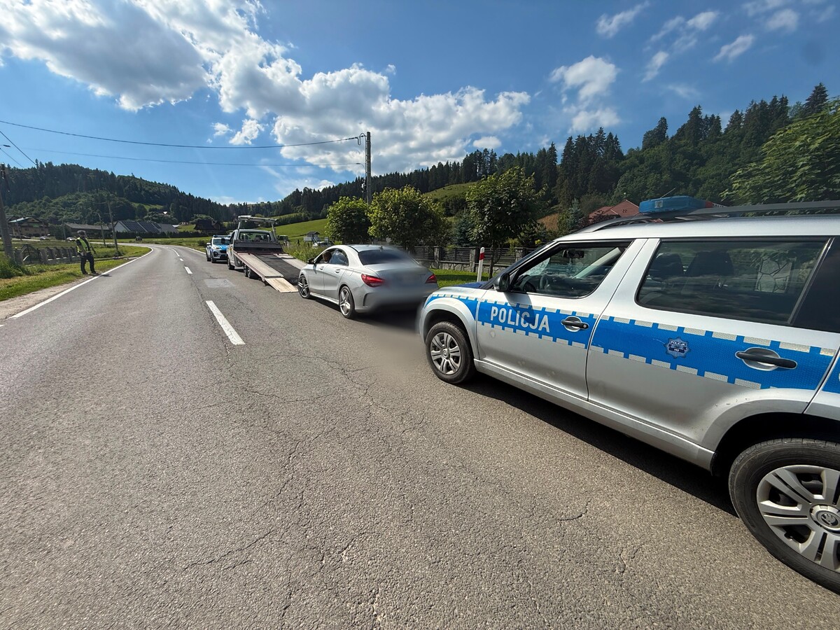 Kierowca z Łotwy złapany na Podhalu, miał ponad 1,5 promila alkoholu w organizmie