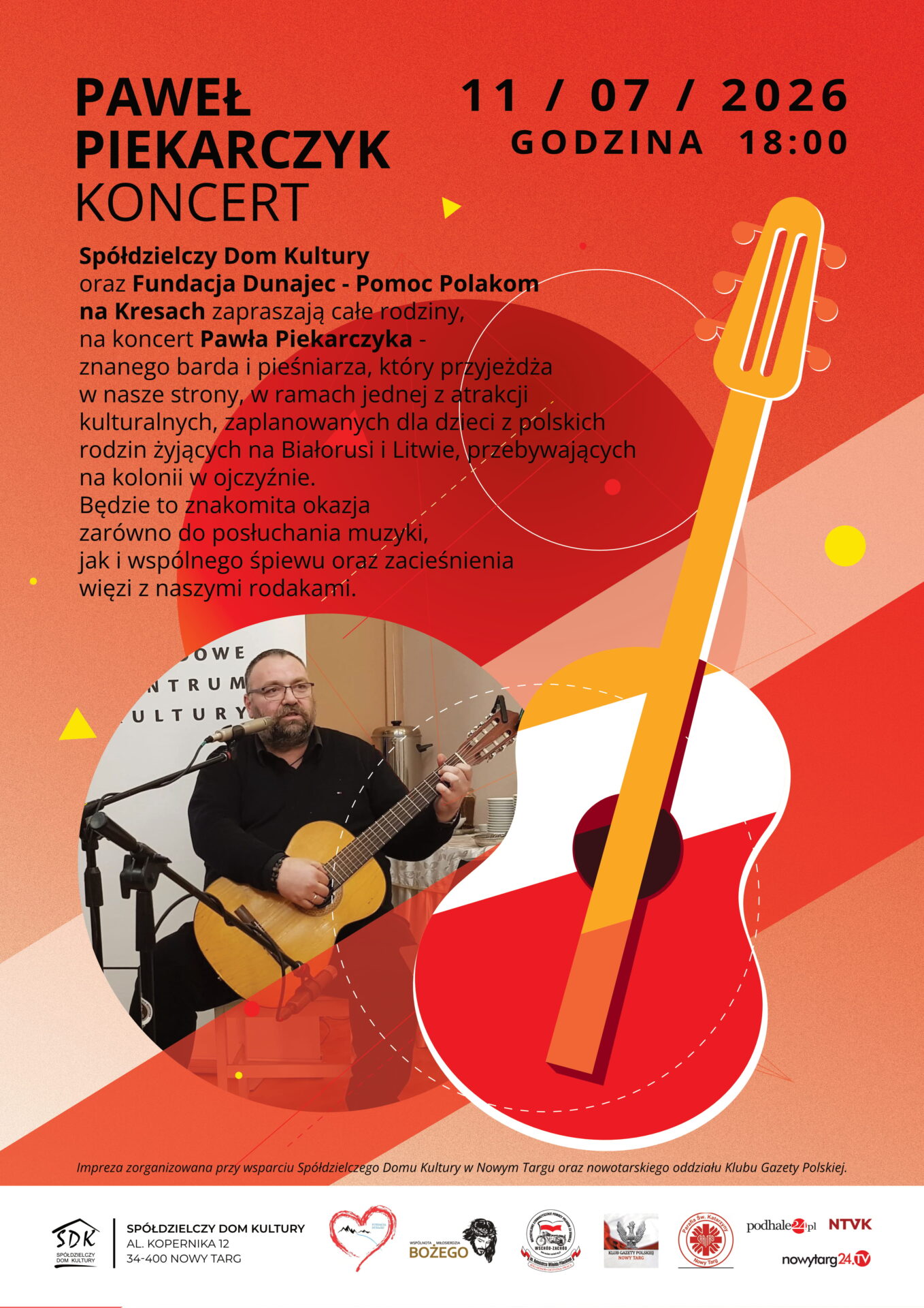 Koncert Pawła Piekarczyka w Spółdzielczym Domu Kultury