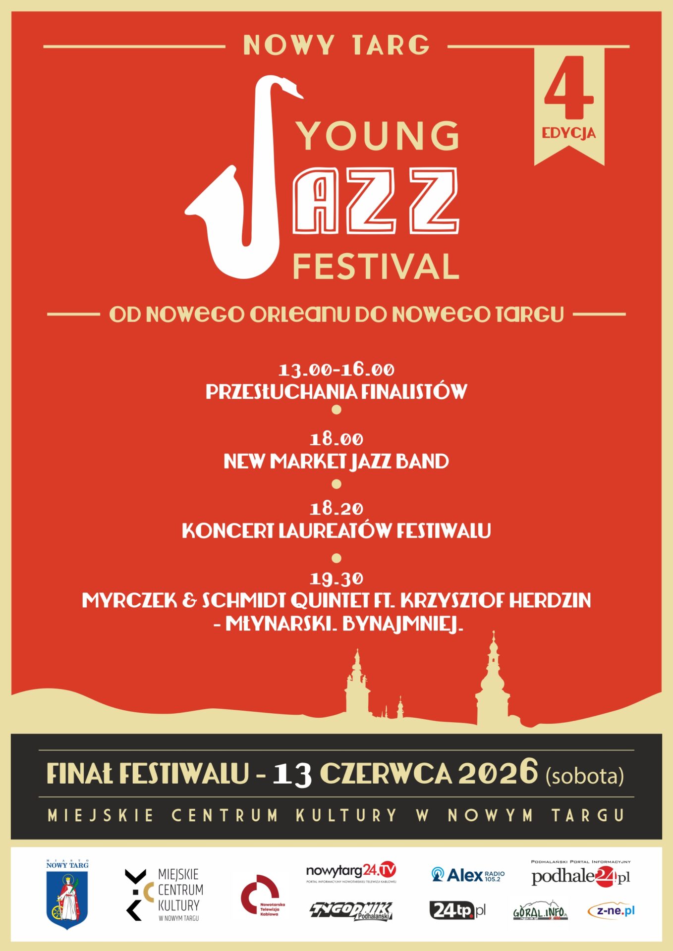 Święto Jazzu w Nowym Targu tuż tuż, czyli Finał 4. Edycji Festiwalu „Young Jazz Festival