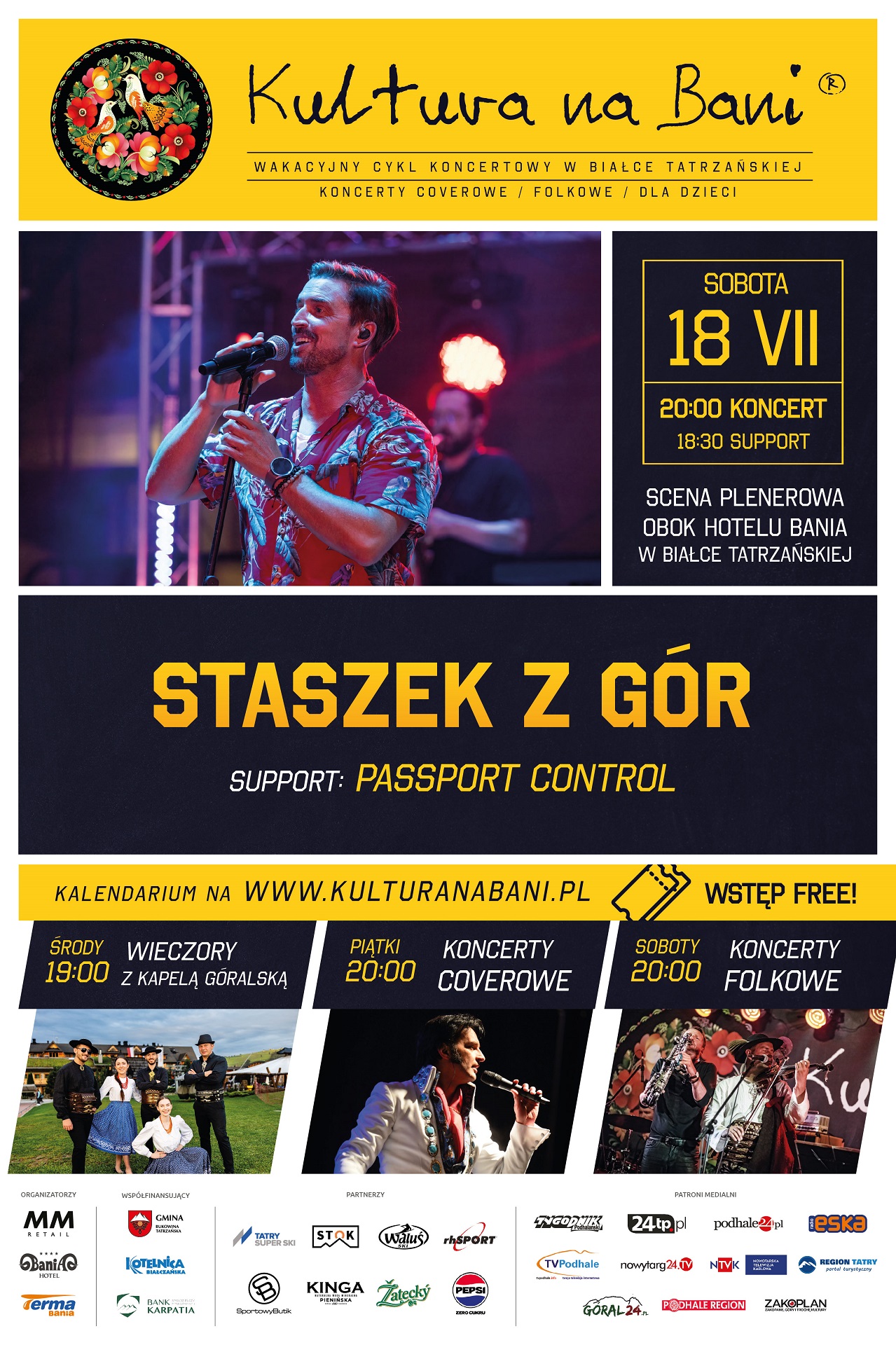 Staszek z Gór i Tribute to Romuald Lipko wystąpią na Bani