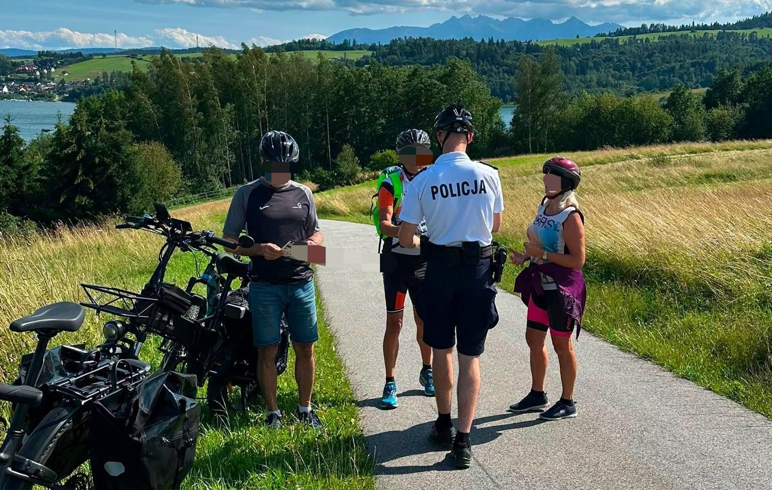 Myślisz, że na rowerowych szlakach nikt nie pilnuje porządku? Możesz spotkać policyjny patrol