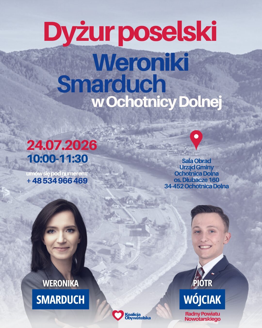 Dyżur poselski w Ochotnicy Dolnej