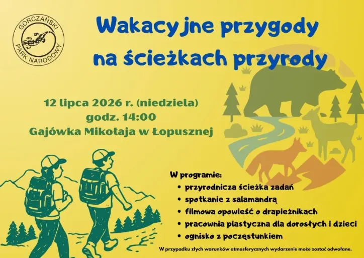 Wakacyjne przygody na ścieżkach przyrody